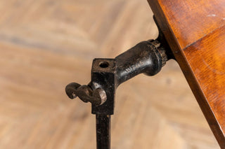 Victorian Mahogany Cast Iron Reading Stand