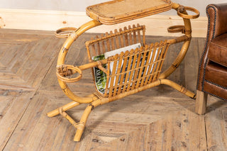 1970's Bamboo Magazine Rack