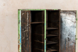 Vintage Distressed Metal Cupboard