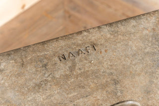 Vintage Galvanised NAAFI Tin