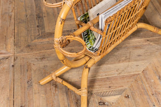 1970's Bamboo Magazine Rack