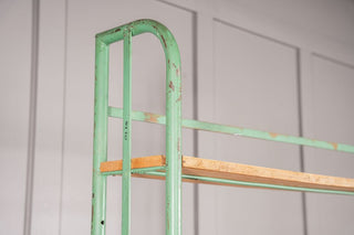 Metal Shelving Unit with Wooden Shelves