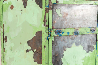 Vintage Distressed Metal Cupboard