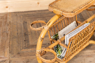 1970's Bamboo Magazine Rack