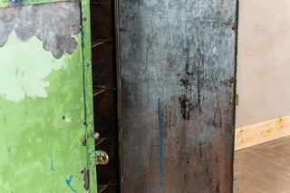 Vintage Distressed Metal Cupboard