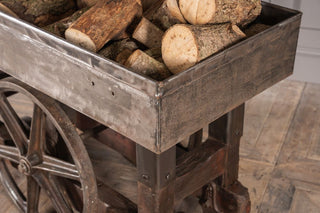 Industrial Log Cart Shop Display Unit