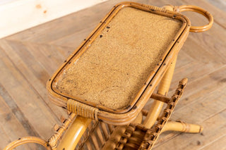 1970's Bamboo Magazine Rack