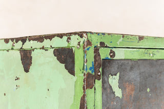 Vintage Distressed Metal Cupboard