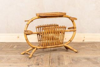 1970's Bamboo Magazine Rack