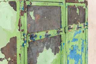 Vintage Distressed Metal Cupboard
