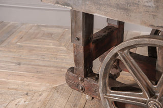 Industrial Log Cart Shop Display Unit