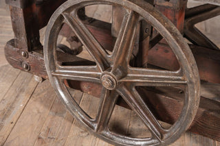 Industrial Log Cart Shop Display Unit