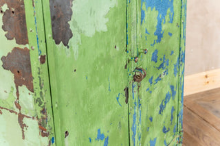 Vintage Distressed Metal Cupboard