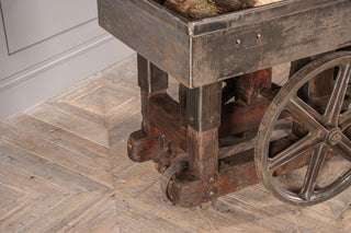 Industrial Log Cart Shop Display Unit