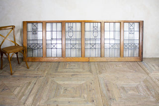 Solid Oak & Glass Room Dividers