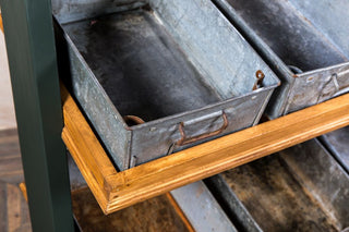 Retail Display Stand With Galvanised Trays