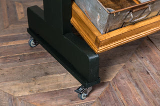 Retail Display Stand With Galvanised Trays