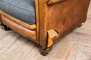 retro leather armchair