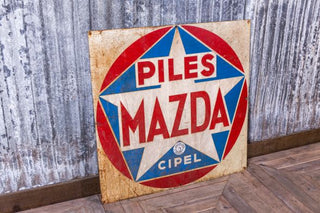 retro mazda wall sign