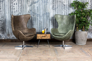 retro swivel egg chair