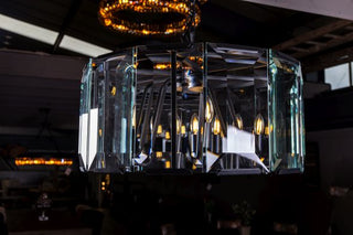 round glass pendant light