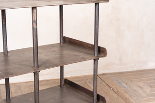 rustic industrial shelving