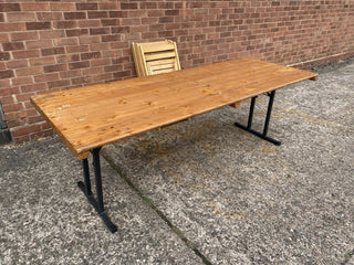 rustic outdoor table