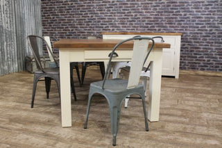 rustic reclaimed pine farmhouse table