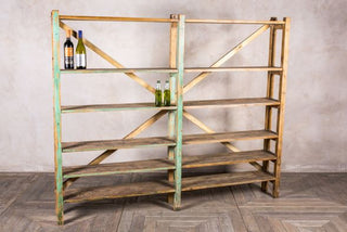 rustic retail shelving