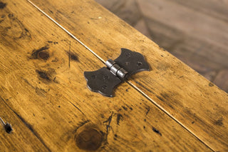 rustic wooden storage bench