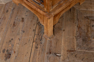 coffee table leg close up