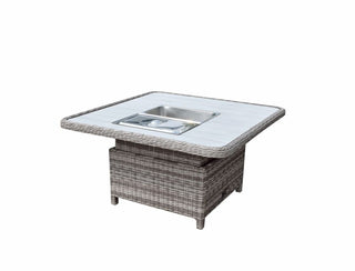 Charlecote Outdoor Corner Dining Set with Lift Table - Grey