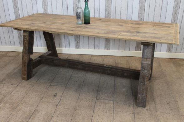 SCRUB TOP TABLE IN OAK AND PINE – Peppermill Interiors