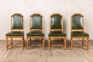 1920s Solid Walnut Dining Chairs - Set of 20