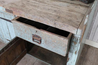 shabby chic pine workbench