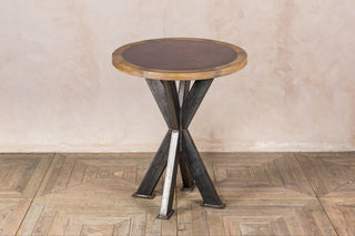 copper-and-wood-bar-table
