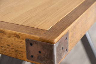 Butchers Block X-Frame Poseur Table