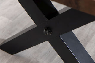 weathered-black-x-frame-base