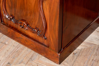 large-antique-mahogany-sideboard-close-up