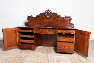 large-antique-mahogany-sideboard-open