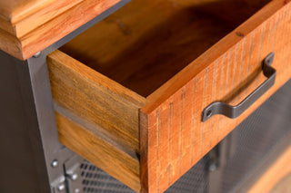 Industrial Reclaimed Two Drawer Sideboard