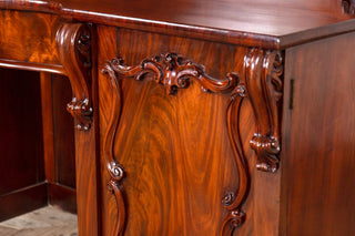 large-antique-mahogany-sideboard-detail