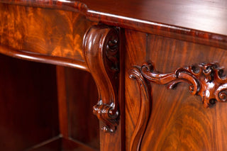 large-antique-mahogany-sideboard-detail