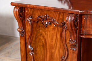 large-antique-mahogany-sideboard-detail