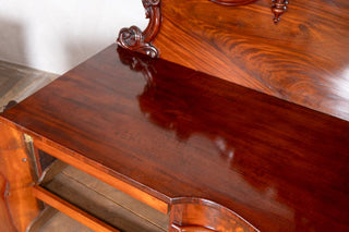 large-antique-mahogany-sideboard-close-up