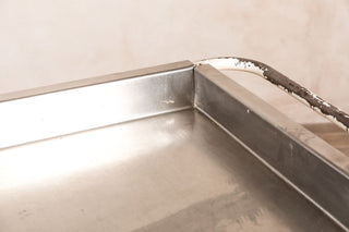 silver drinks trolley