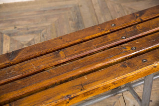 slatted bench seating