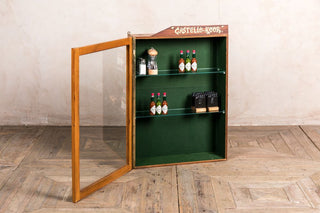 small glass fronted cabinets