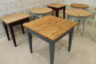 small pine cafe tables