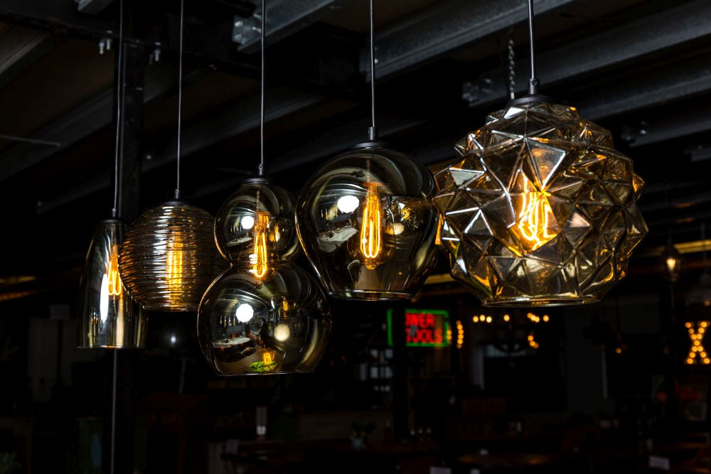 Quinto Smoked Glass Pendant Light Peppermill Interiors